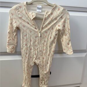 Lou Lou & Company Cream One-Piece with Rust Floral Print